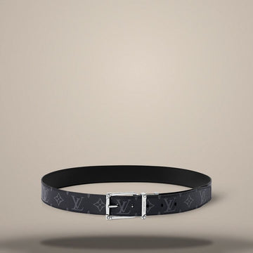 Louis Vuitton Corner Pin 35mm Reversible Belt Eclipse / Black M4501 157285358