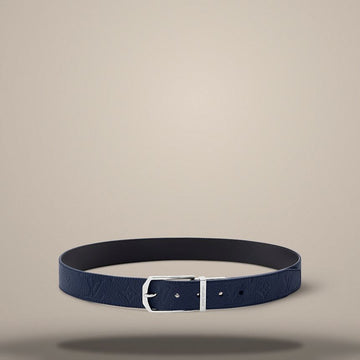 Louis Vuitton Slender Taurillon Monogram 35mm Reversible Belt Navy / Black 157285371