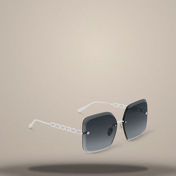 Louis Vuitton Jewelry Square Sunglasses with Silver-Toned Hardware Frame Z2161U 157285399