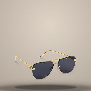 LOUIS VUITTON アッシュサングラス ゴールドトーンメタルフレーム Z1261E 157285403