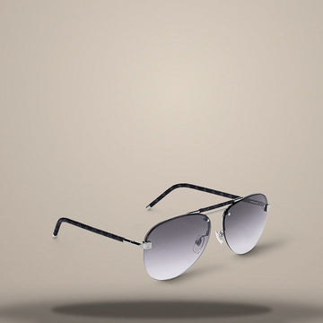LOUIS VUITTON Klarsee Canvas Sonnenbrille Gunmetal Grau Rahmen Z1109E 157285410