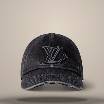 Louis Vuitton Denim Washed Cap Gray M5235 157285455