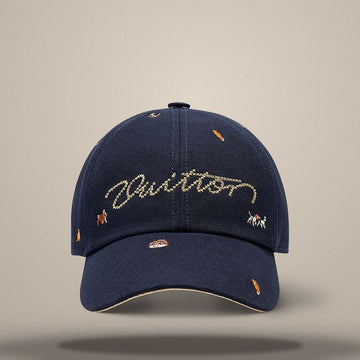 LOUIS VUITTON Animal Blason Kappe Navy M5336 157285456