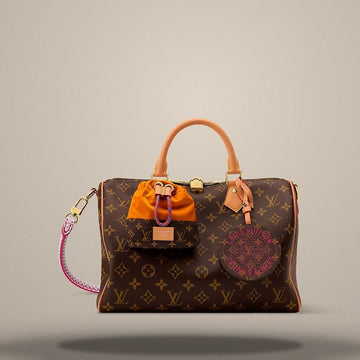 LOUIS VUITTON Speedy Soft 30 Monogram Orange M27512 157285585
