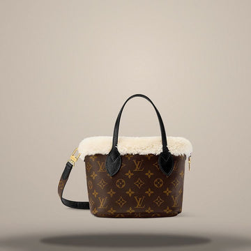 Louis Vuitton Neverfull Bandouliere Inside Out BB Monogram Shearling M26315 157285599