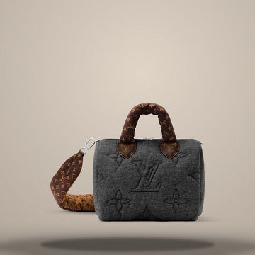 LOUIS VUITTON スピーディ バンドリエール 25 ブラックデニム M26956 157285610