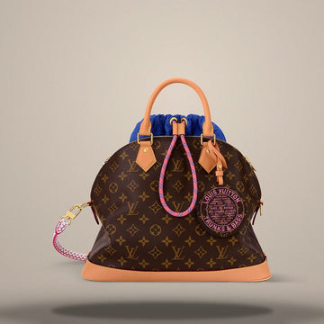 Louis Vuitton Alma MM Soft Monogram Blue M27327 157285613