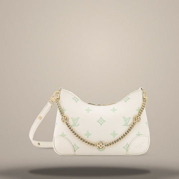 Louis Vuitton Boulogne PM Handbag Milky White / Green 157285616