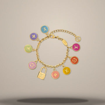 LOUIS VUITTON Confetti Armband aus goldfarbenem Metall M1864A 157285677