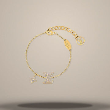 LOUIS VUITTON Iconisches Emaille-Armband mit goldfarbener Metallveredelung M1190A 157285691