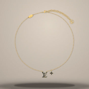 Louis Vuitton Iconic Enamel Necklace with Gold Finish Metal M04452 157285696