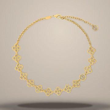 Louis Vuitton Choker with LV Charm in Gold Metal M03929 157285699