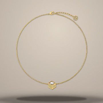Louis Vuitton Cube Necklace in Gold Metal M04129 157285700