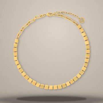 Louis Vuitton LV Cube Necklace Gold Metal M03970 157285701