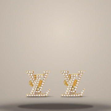 Louis Vuitton Iconic Earrings Gold Tone Metal Detail M00609 157285712