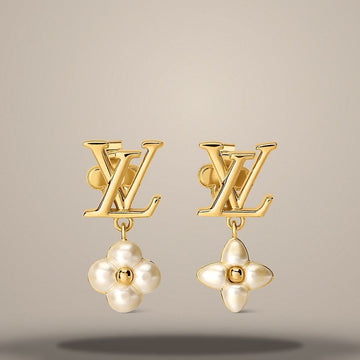 Louis Vuitton Floralgram XS Earrings Gold Metal M03914 157285719