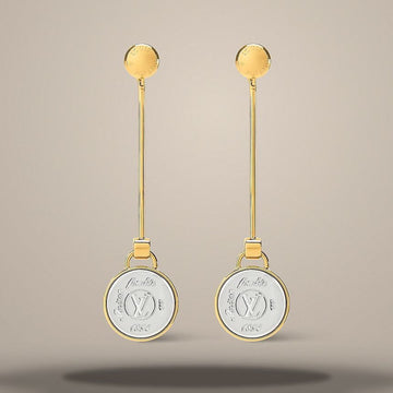Louis Vuitton Signet Earrings in Gold Tone Metal 157285727