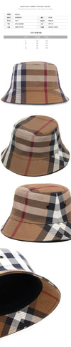 Burberry 24SS Canvas Check Bucket Hat Birch Brown 8041616 72618952 [P]
