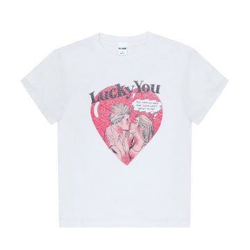 RE DONE クラシックラッキー女性半袖Tシャツ 157225111 [P]
