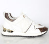 Louis Vuitton Runaway Sneakers with Gold Hardware 34(210) 157290376 [P]