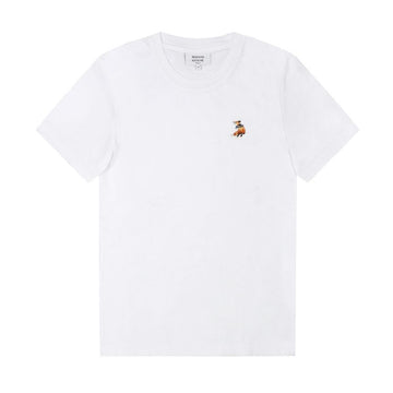 MAISON KITSUNE Dreidimensionale Fuchs-Patch Damen T-Shirt 157225200 [P]