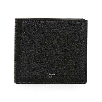 Celine Grained Calfskin Leather Black Wallet 155380303