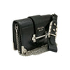 PRADA 1BH018 schwarze Kaie Leder Saffiano Clutch und Mini-Crossbody 157294619 [P]