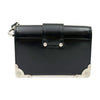 PRADA 1BH018 schwarze Kaie Leder Saffiano Clutch und Mini-Crossbody 157294619 [P]