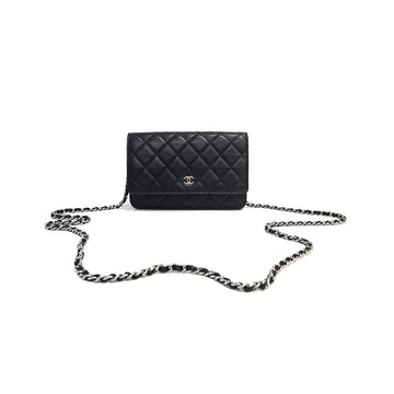 CHANEL Classic Caviar WOC Flap Crossbody Bag Black AP0250 157295045