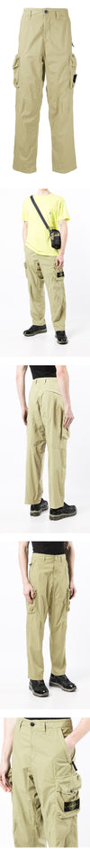 STONE ISLAND Stein 22SS Wappen Trauzer Cargo-Hose Beige 761532003 V0090 46780646 [P]