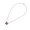 Hermes Pop H necklace Rose Gold Black Large 37351 157295915 [P]