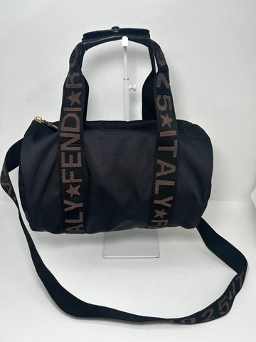 FENDI ローマ 1925 ロゴ ナイロン ボストン ショルダーバッグ 6VFEB26907 157296168