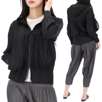 ISSEY MIYAKE 26SS Plissee Fleece Kapuzenjacke PP66 JC401 15 157296755
