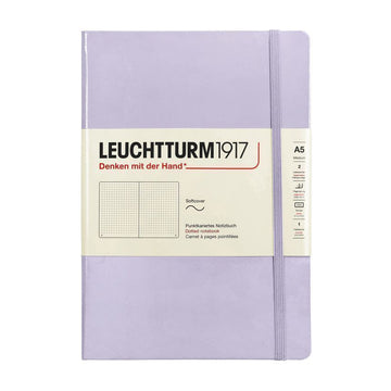 LEUCHURM Softcover Medium A5 Lilac, Dot Notebook 157225101 [P]