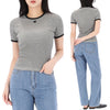 Courreges Houndstooth Short Sleeve T-Shirt 126JTS017JS0223 157297267 [P]
