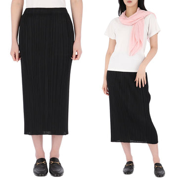 ISSEY MIYAKE Pleated Fleece Basic Skirt 157297444