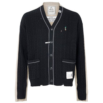 Maison Mihara Yasuhiro Front Back Combined Knit Cardigan 157298157