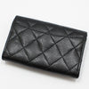 CHANEL ブラックキャビアシルバーアクセントクラシック名刺カードケース AP0214 157299946 [P]