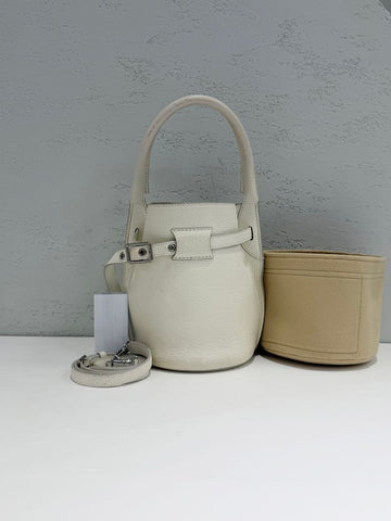 Celine Big Bag Nano Bucket White Shoulder Bag 187243 157300036