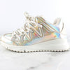 Louis Vuitton Zigzag Metallic Leather Sneakers 6(250) 157300064 [P]