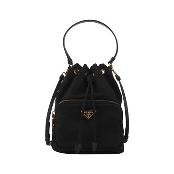 PRADA Duet Pocono Nylon Bucket Crossbody Bag 37359K 157301058