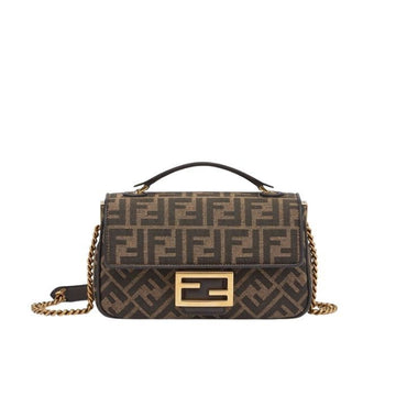 FENDI Baguette Ketten Midi Stoff Tote 8BR793 AKBZ F1EM3 157301076