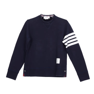 Thom Browne Men's Classic Engineered Diagonal Stripe Sweatshirt Navy 157160618