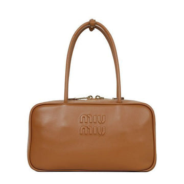 MIU MIU コニャックレザー ボミディアムハンドルバッグ 5BB172 2CRW F0046 155066445