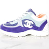 CHANEL CCロゴクルーズスニーカー ブルー 36.5(235) 157301398 [P]
