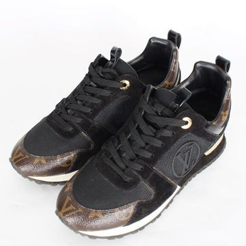 Louis Vuitton Runaway Gold-tone Sneakers Black 38(250) 157301524