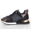 LOUIS VUITTON ランウェイ ゴールド スニーカー ブラック 38(250) 157301524 [P]