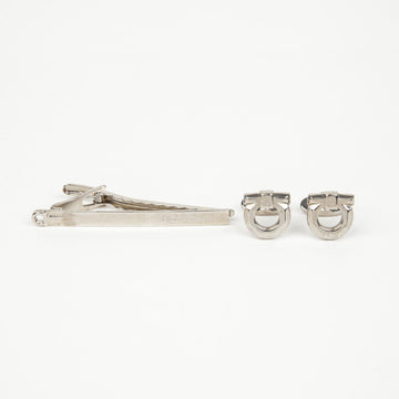 Salvatore Ferragamo Gancini Cufflink Tie Pin Set 157148447