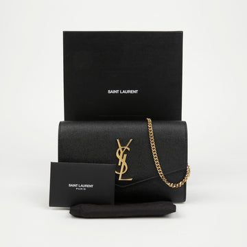 Saint Laurent Uptown Chain Shoulder Bag Black 157201790