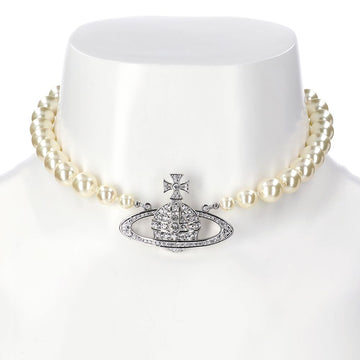 Vivienne Westwood Low Pearl Bas Relief Choker Necklace 157302178